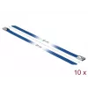Kabelbinder DeLOCK 18798 Stahl Blau 300 mm 10 Stück