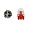 DeLOCK 85425 Industrielles Netzwerkkabel M12 X-kodiert 8-polig Stecker auf RJ45 Stecker, 1 m, Wasserblau