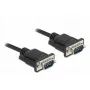 Serielles Kabel DeLOCK 86574 Schwarz 2 m RS-232 Sub-D9