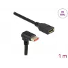 DisplayPort-Verlängerungskabel DeLOCK 90° nach unten abgewinkelt 8K 1m