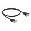 Serielles Kabel DeLOCK 87786 Schwarz 1 m DB-9