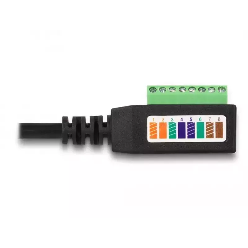 DeLOCK RJ45-Kabel Kat.5e-Stecker auf Klemmleistenadapter 21,5 cm