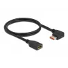 DisplayPort-Verlängerungskabel DeLOCK 87077 1m 8K 60Hz rechtwinklig