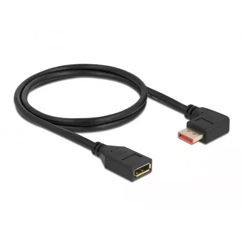 DisplayPort-Verlängerungskabel DeLOCK 87077 1m 8K 60Hz rechtwinklig
