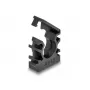 Delock 60482 Kabelhalter mit Verschlussclip, 13 mm, 8 Stück, Schwarz