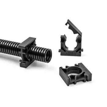 Kabelhalterung DeLOCK 60486 25 mm schwarz 4 Stück