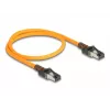 Netzwerkkabel DeLOCK RJ45 0,5 m Cat6A S/FTP Orange