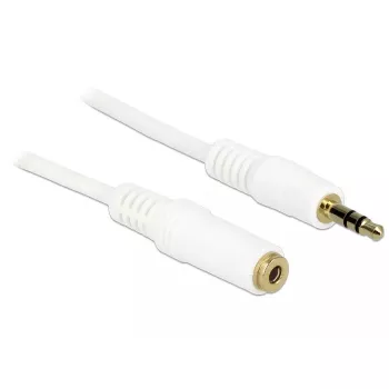Audio-Kabel 3,5 mm M-F DeLOCK 83769 3 m Weiß