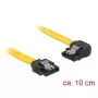 SATA-Kabel DeLOCK 83957 0,1 m 7-polig Schwarz Gelb