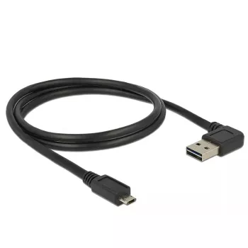 USB-Kabel DeLOCK 85165 USB 2.0 1m USB A Micro-USB B Schwarz