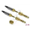 Audiokabel 3,5 mm DeLOCK 85786 2 m Schwarz Grau