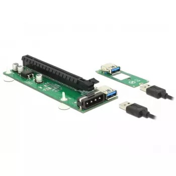 DeLOCK 41428 M.2 Key B+M zu PCIe x16 Riser Card mit 30 cm USB-Kabel