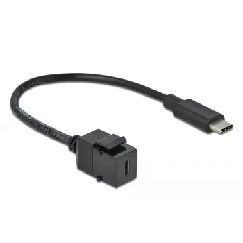 Keystone-Modul DeLOCK 86398 Flach Schwarz USB C