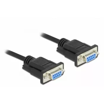 Serielles Kabel DeLOCK 86607 Schwarz 5 m RS-232 Sub-D9