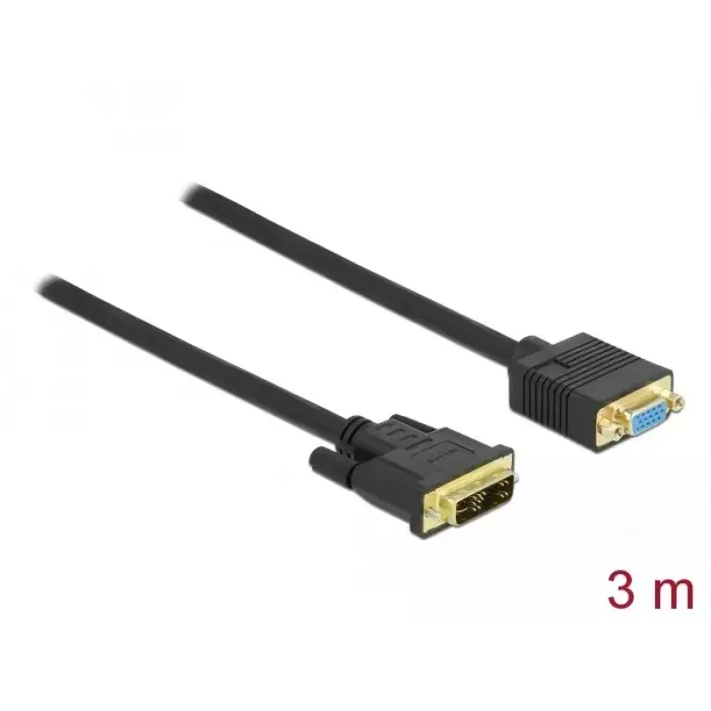 DVI-zu-VGA-Kabel DeLOCK 86754 3m