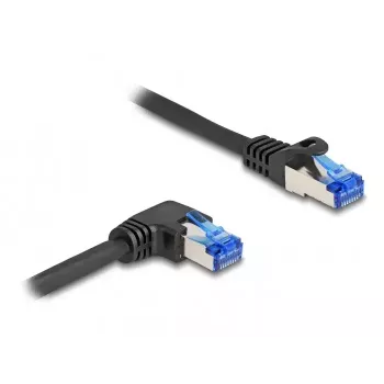 DeLOCK Netzwerkkabel RJ45 Cat.6A S/FTP 1m Schwarz