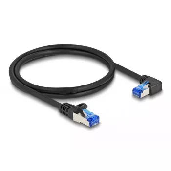 DeLOCK Netzwerkkabel RJ45 Cat.6A S/FTP 1m Schwarz