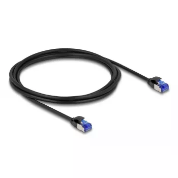 Netzwerkkabel DeLOCK RJ45 Cat.6A S/FTP schlank 2 m Schwarz