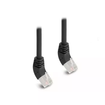Netzwerkkabel DeLOCK RJ45 Cat.6A S/FTP 45° abgewinkelt 0,25 m schwarz