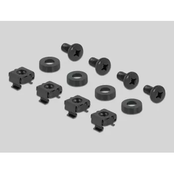 Kabelmanagement-Panel DeLOCK 19 Zoll 66848 schwarz mit 5 Haken