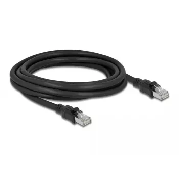 Netzwerkkabel DeLOCK RJ45 Cat.6A F/UTP 3m Schwarz