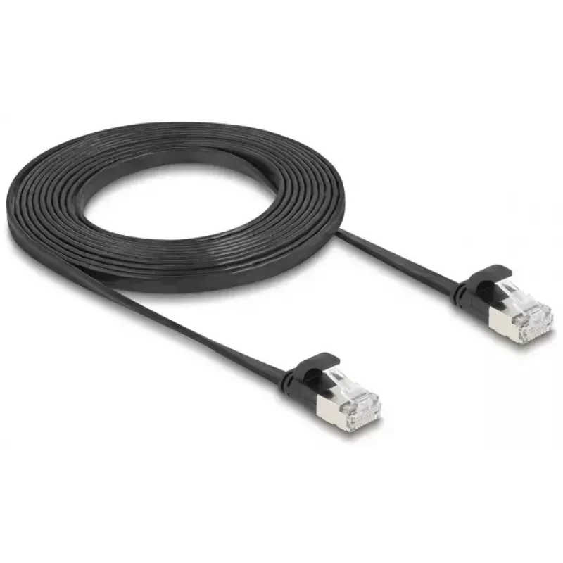 Netzwerkkabel DeLOCK 81166 RJ-45 Cat6a 3 m Schwarz