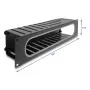 Kabelmanagement-Blende DELOCK 67279 — 2U Stahl-Rack-Zubehör, schwarz, Öffnung mit Kantenschutz