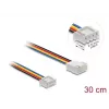 DeLOCK 90868 Lüfterverlängerungskabel PWM 4 Pin JST, Stecker auf Buchse, Steckerlänge 7 mm, 30 cm