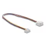 DeLOCK 90868 Lüfterverlängerungskabel PWM 4 Pin JST, Stecker auf Buchse, Steckerlänge 7 mm, 30 cm