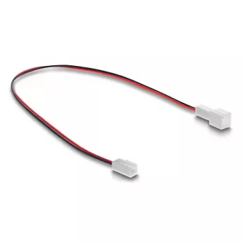 DeLOCK 90869 Lüfterverlängerungskabel 2-polig, Stecker auf Buchse, Steckerlänge 13 mm, 30 cm