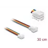 DeLOCK 90871 Lüfterverlängerungskabel PWM 4 Pin, Stecker auf Buchse, Steckerlänge 13 mm, 30 cm