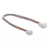 DeLOCK 90871 Lüfterverlängerungskabel PWM 4 Pin, Stecker auf Buchse, Steckerlänge 13 mm, 30 cm