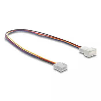 DeLOCK 90871 Lüfterverlängerungskabel PWM 4 Pin, Stecker auf Buchse, Steckerlänge 13 mm, 30 cm