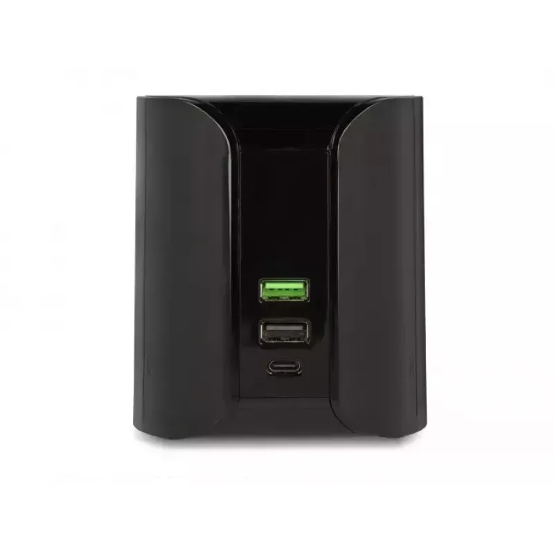DeLOCK USB- und kabelloses Ladegerät 1 × USB Type-C PD + 2 × USB Type-A 58 W