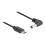 DeLOCK 85398 Stromkabel Schwarz 1,5 m USB C 5,5 x 2,1 mm