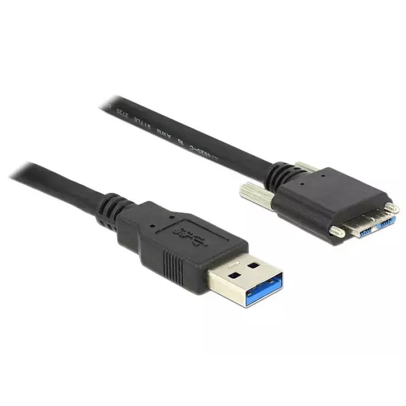 USB-Kabel DeLOCK 2m USB 3.0 USB 3.2 Gen 1 Micro-USB B Schwarz