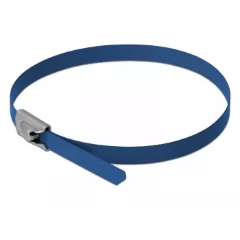Kabelbinder DeLOCK 18793 Stahl Blau 200mm 10 Stk.