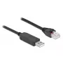 Serielles Verbindungskabel DeLOCK 64160 USB Typ-A auf RJ45 1 m Schwarz