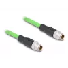 Netzwerkkabel DeLOCK M12 Kabel X-kodiert 8-polig Stecker auf Stecker PUR (TPU) 2 m