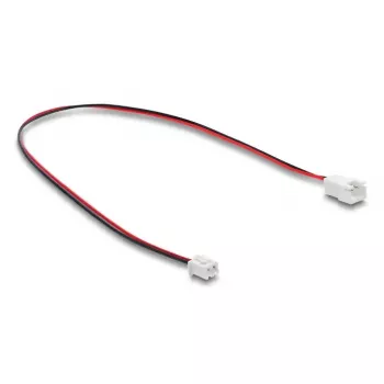 DeLOCK 90762 Lüfterverlängerungskabel JST 2-polig, Stecker auf Buchse, Steckerlänge 7 mm, 30 cm