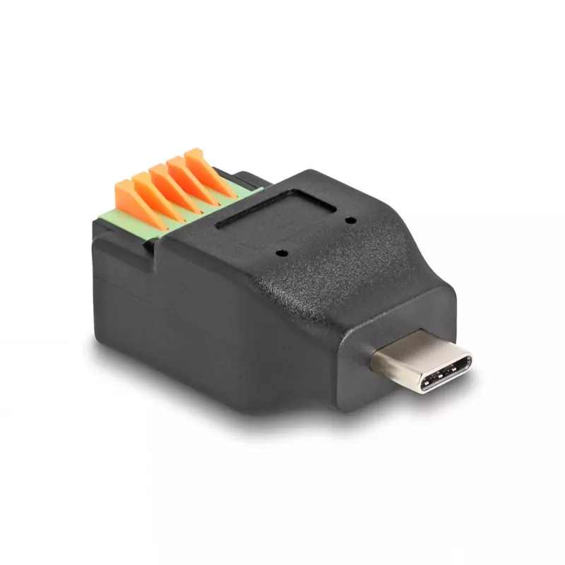 DeLOCK USB Typ-C 2.0 Stecker auf Klemmleistenadapter 5-polig