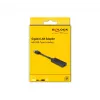 DeLOCK 66245 Kabel-Adapter USB Typ-A RJ-45 Schwarz 0,09 m