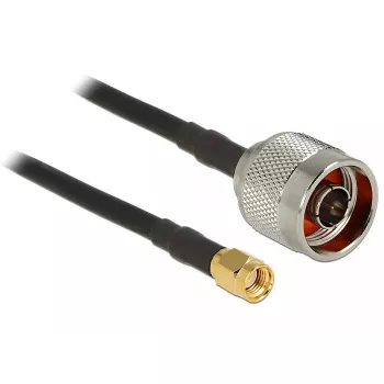 Koaxialkabel DeLOCK 88937 CFD200 0,5 m RP-SMA Schwarz
