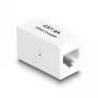 Delock 88134 Adapter RJ45 Buchse zu RJ45 Buchse, Cat.6A UTP, weiß