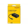 DeLOCK 65990 USB Type-C auf 2.5 Gigabit LAN Adapter, Schwarz