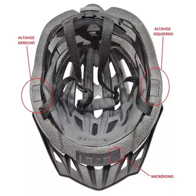Livall MT1 Neo MTB Bluetooth Fahrradhelm, 58-62 cm, LED/SOS/Intercom, Rot (MT1NEO-L-RED)