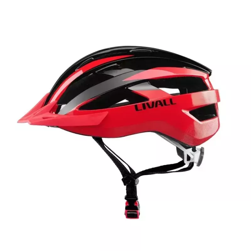 Livall MT1 Neo MTB Bluetooth Fahrradhelm, 58-62 cm, LED/SOS/Intercom, Rot (MT1NEO-L-RED)