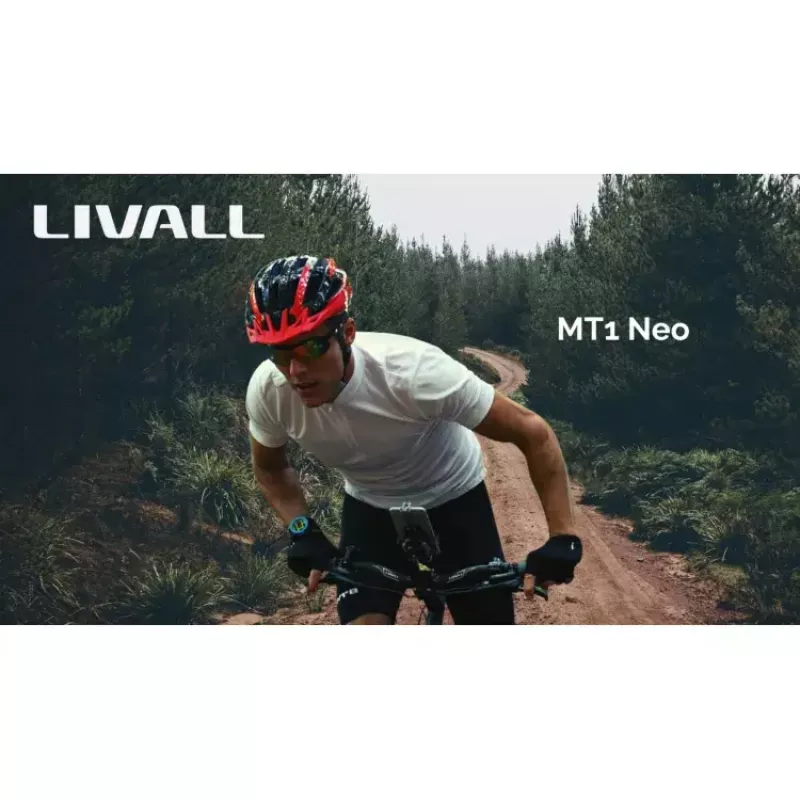 Livall MT1 Neo MTB Bluetooth Fahrradhelm, 58-62 cm, LED/SOS/Intercom, Rot (MT1NEO-L-RED)