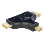 DeLOCK 64059 3-in-1 Monitor-Adapter, HDMI / DisplayPort / mini DisplayPort Eingang zu HDMI Ausgang, 4K 60 Hz, Schwarz