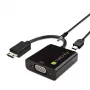 Techly Konverter HDMI Mini C zu VGA IDATA HDMI-VGA4, VGA (D-Sub), HDMI Typ C (Mini), Stecker, Buchse, 1920 x 1080 Pixel, 1080p, 720p, 480p